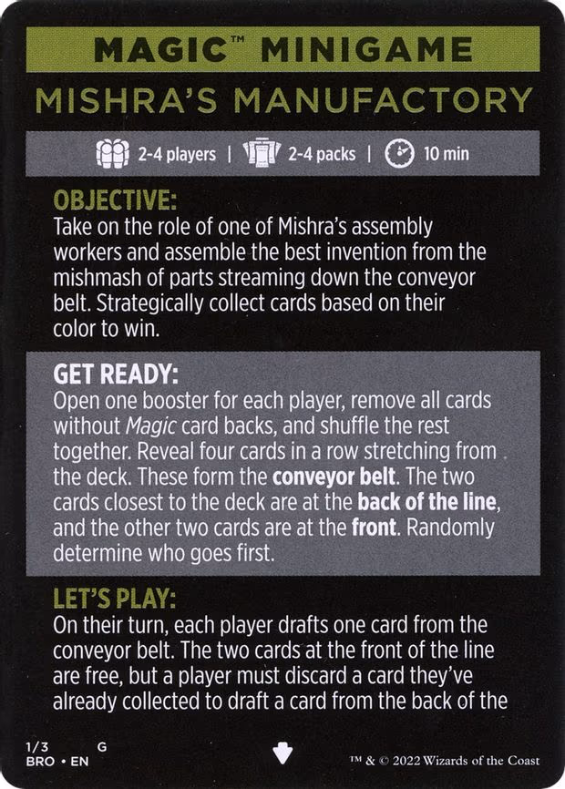 Magic Minigame: Mishra's Manufactory