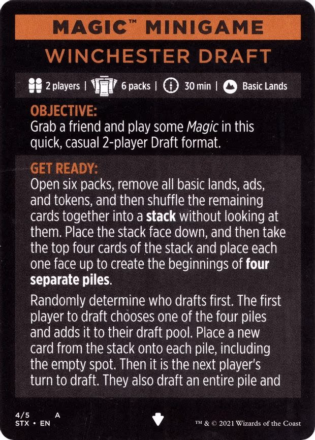 Magic Minigame: Winchester Draft - S (1)
