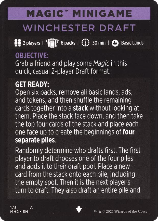 Magic Minigame: Winchester Draft - S (1)