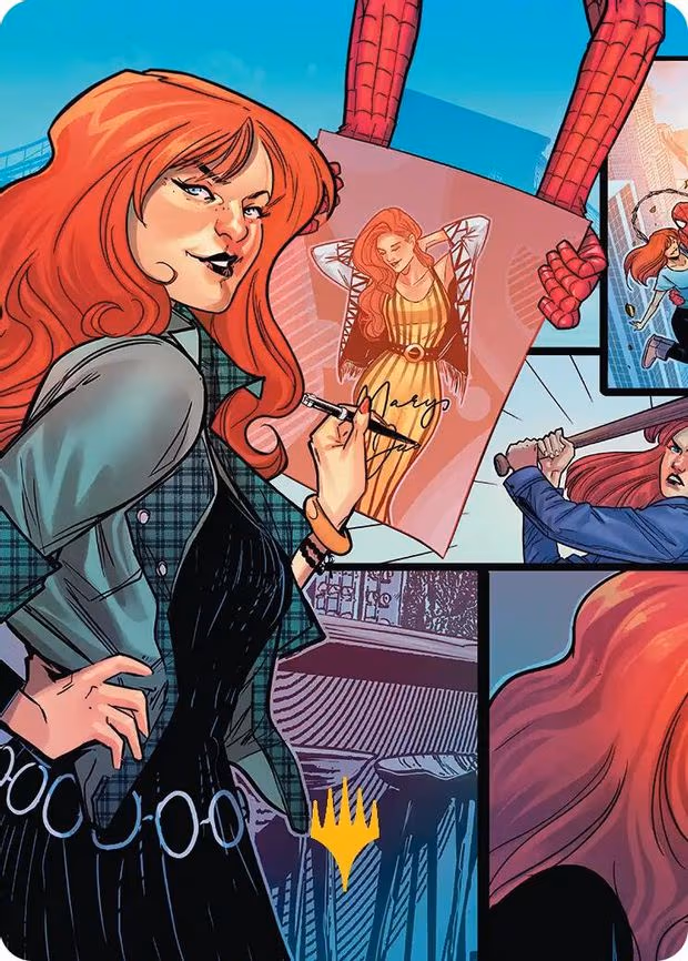 Mary Jane Watson Art Card