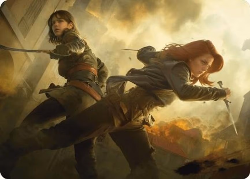 Mary Read and Anne Bonny Art Card