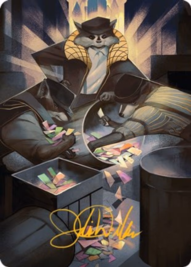 Masked Bandits Art Card