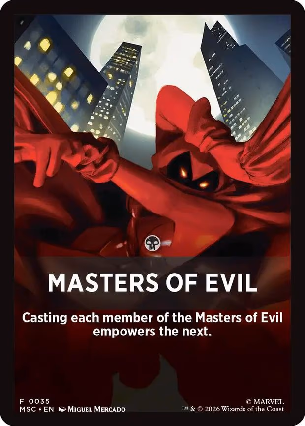 Masters of Evil Theme Card