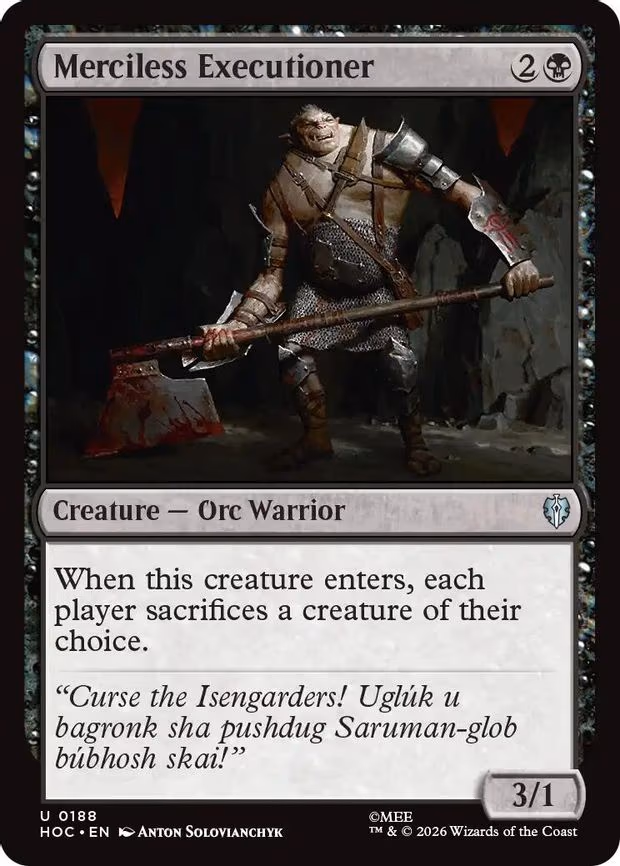 Merciless Executioner - U (188)