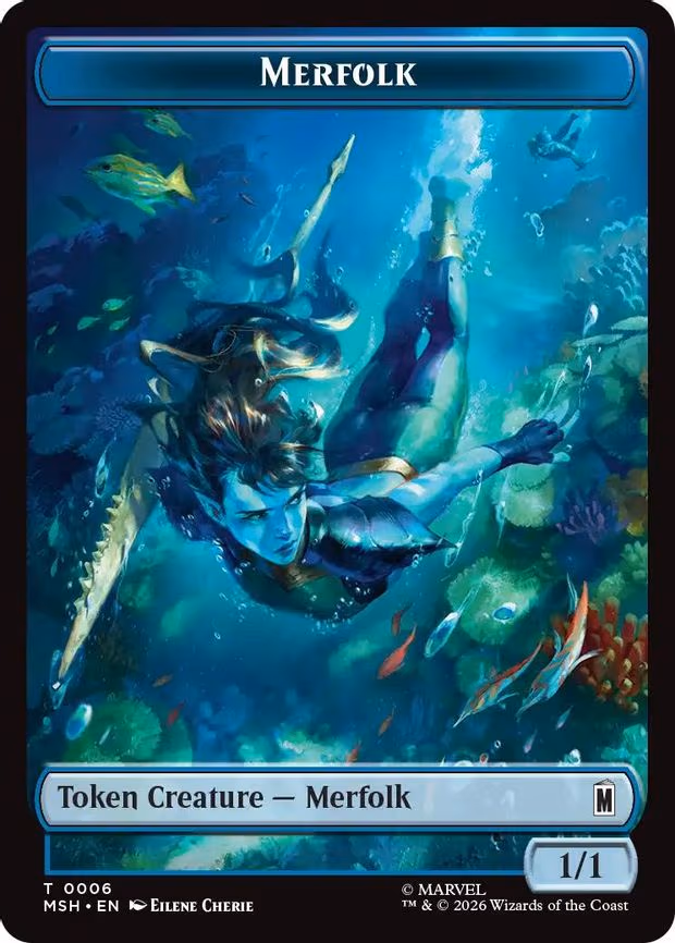 Merfolk // Doombot Double-Sided Token - T (6 // 18)