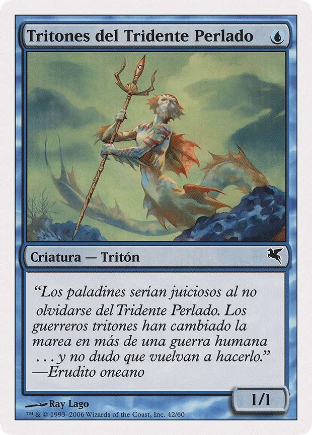 Merfolk of the Pearl Trident (Spanish) - "Tritones del Tridente Perlado"