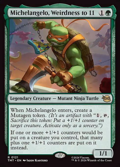 Michelangelo, Weirdness to 11