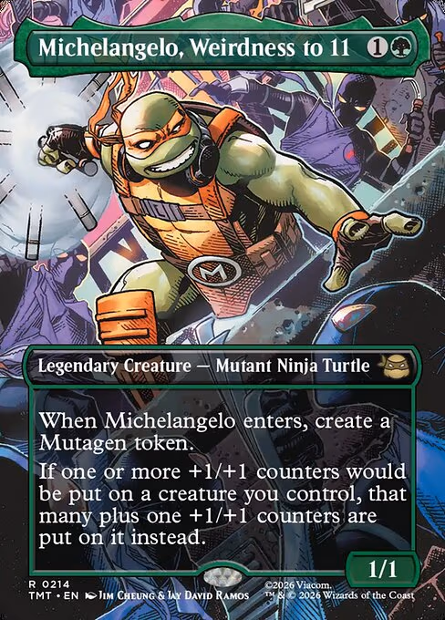 Michelangelo, Weirdness to 11