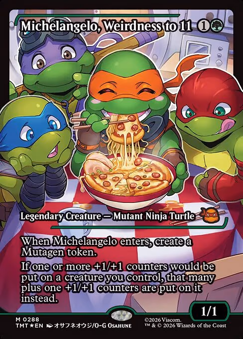 Michelangelo, Weirdness to 11