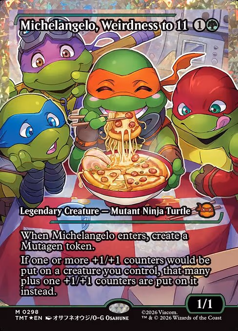 Michelangelo, Weirdness to 11