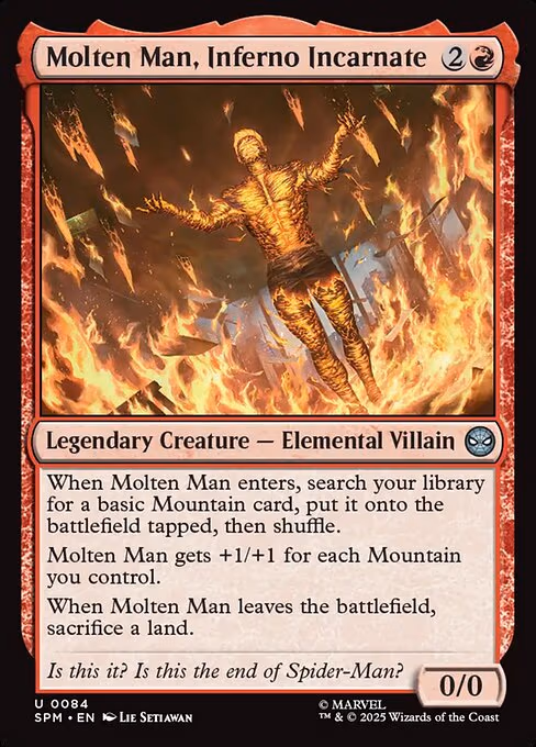 Molten Man, Inferno Incarnate - U (84)