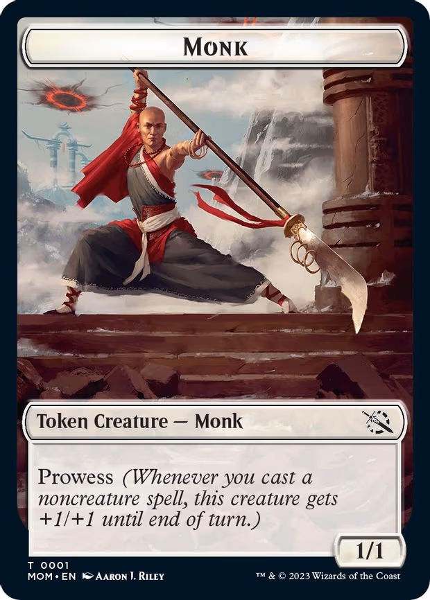 Monk // Phyrexian Hydra (0011) Double-Sided Token - T (1 // 11)
