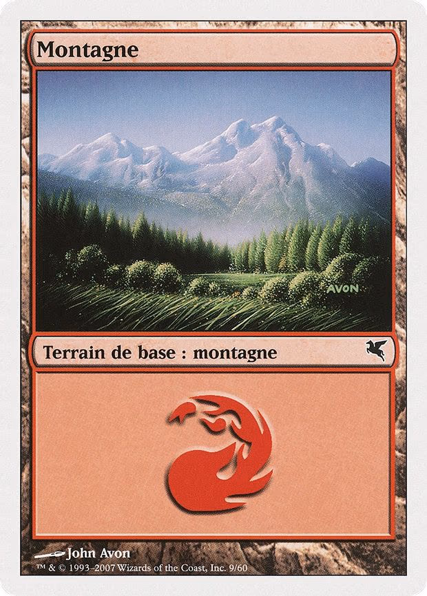 Mountain (French) - "Montagne" - L (D9)