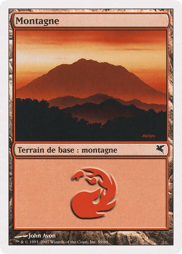 Mountain (French) - "Montagne" - L (C59)