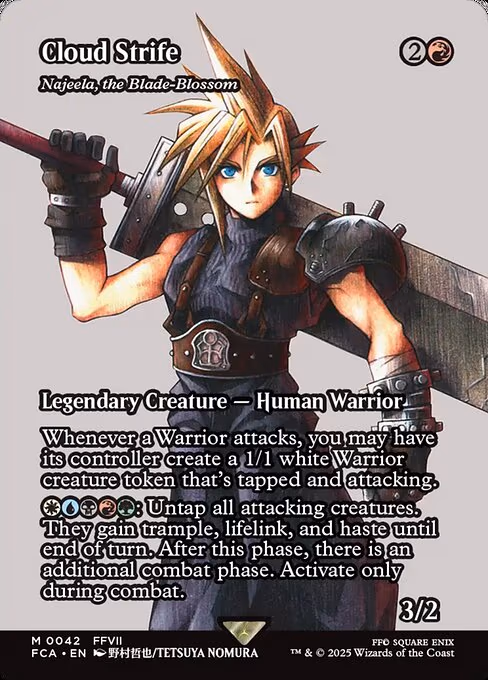Cloud Strife - Najeela, the Blade-Blossom