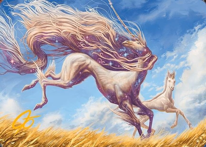 Nyxborn Unicorn Art Card