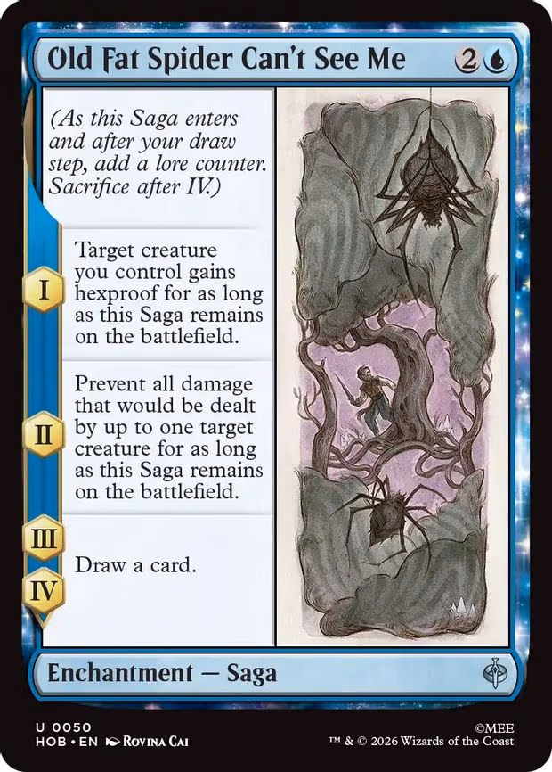 Old Fat Spider Can't See Me - U (50)