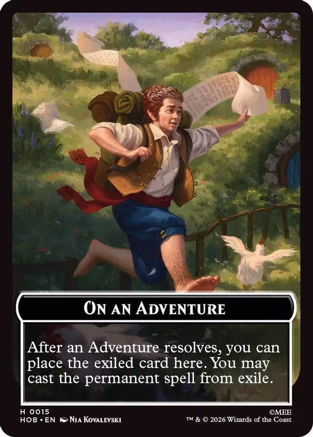 On an Adventure // Enduring Story Double Sided Token - T (15 // 14)