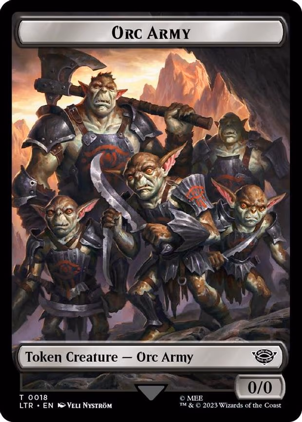 Orc Army (0018) // Food (0022) Double-Sided Token