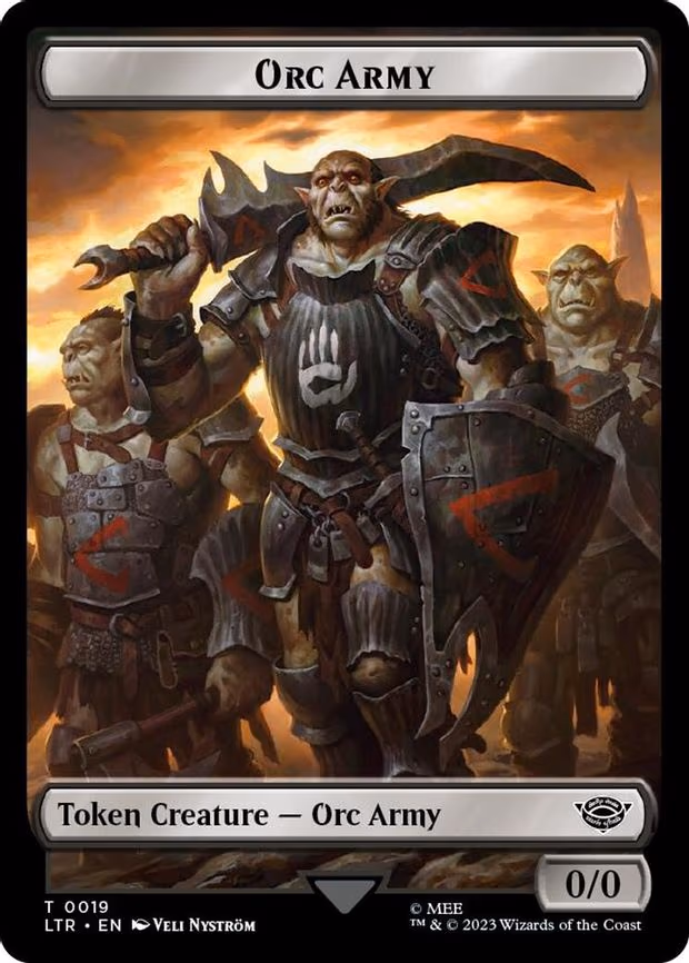 Orc Army (0019) // Food (0023) Double-Sided Token