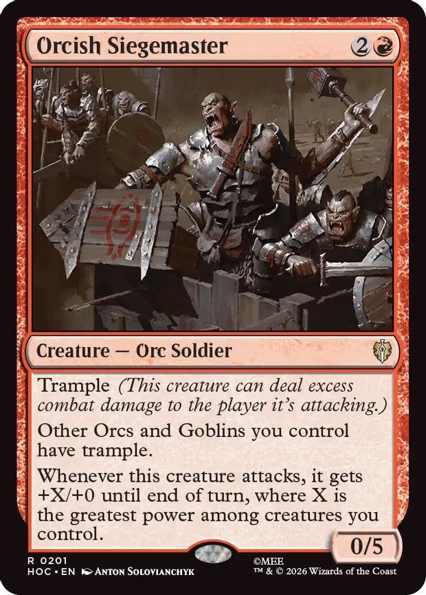 Orcish Siegemaster - R (201)