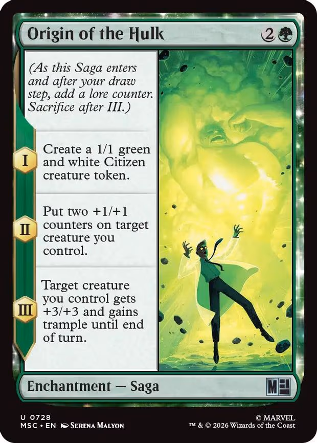 Origin of the Hulk - U (728)