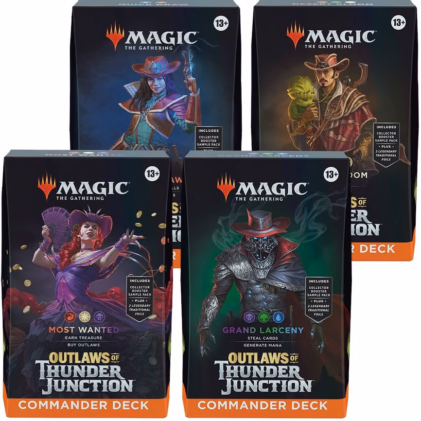 Outlaws of Thunder Junction Commander Deck Display