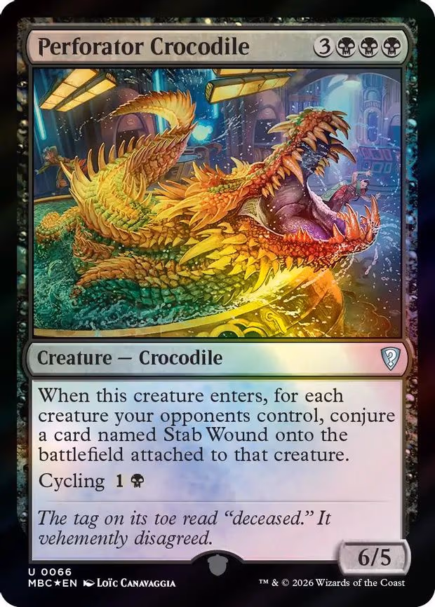 Perforator Crocodile - U (66)