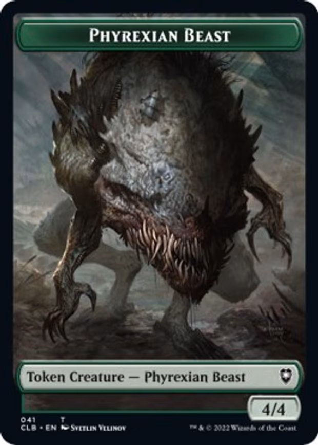 Phyrexian Beast // Wurm Double-Sided Token