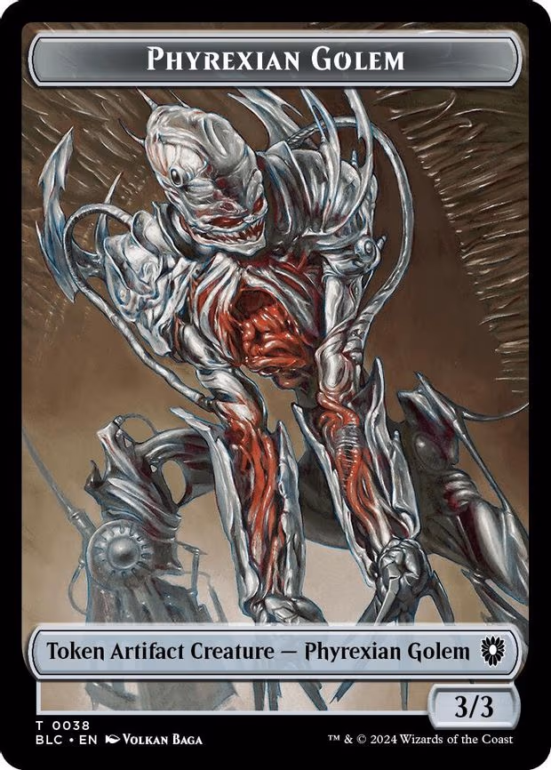 Phyrexian Golem // Faerie Double-Sided Token - T (38 // 12)