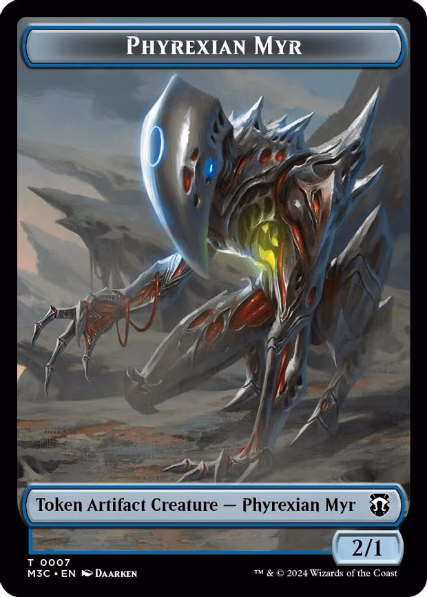 Phyrexian Myr (Ripple Foil) // Servo Double-Sided Token