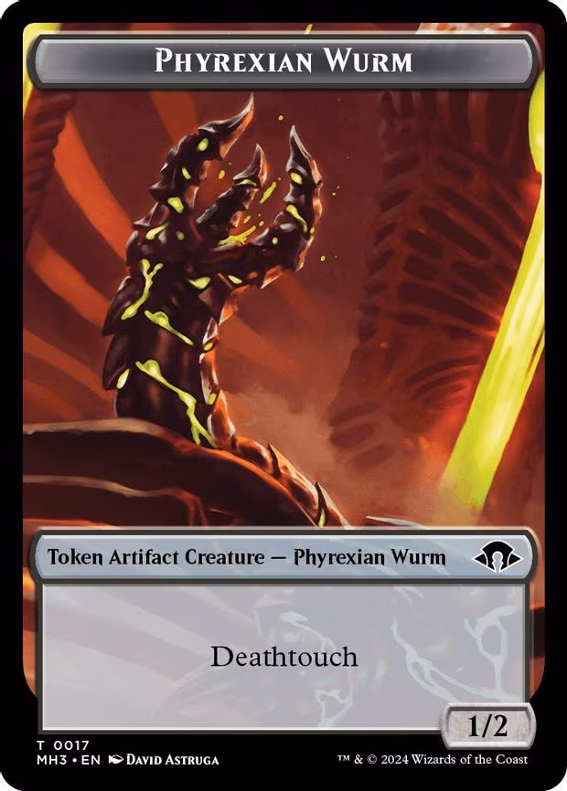Phyrexian Wurm (0017) // Energy Reserve Double-Sided Token