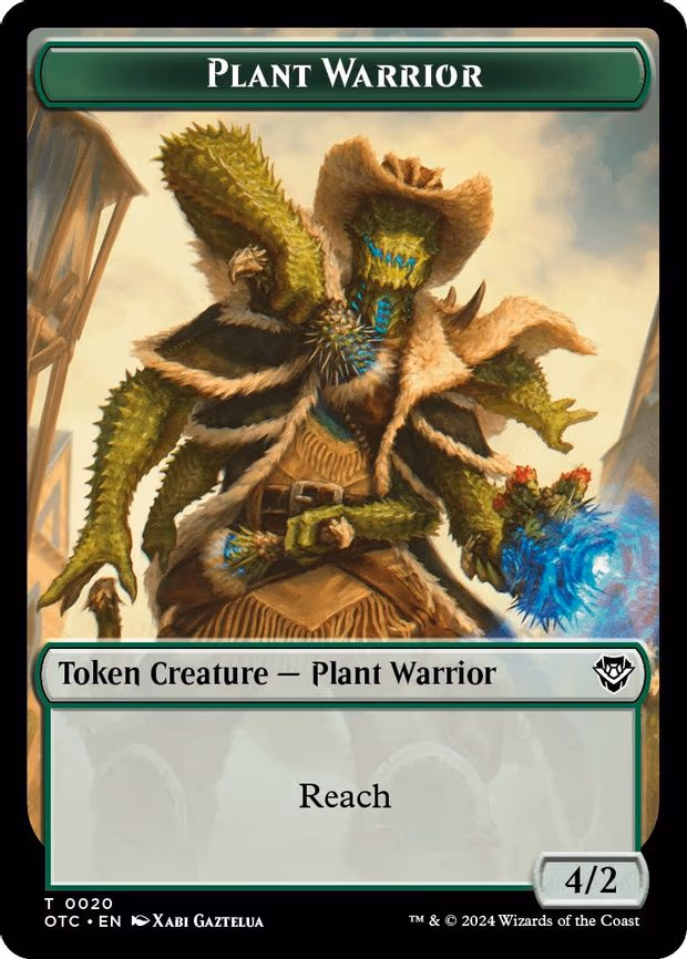 Plant Warrior // Plant Double-Sided Token
