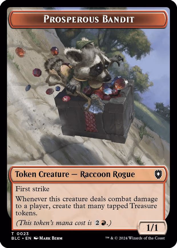 Prosperous Bandit // Treasure Double-Sided Token