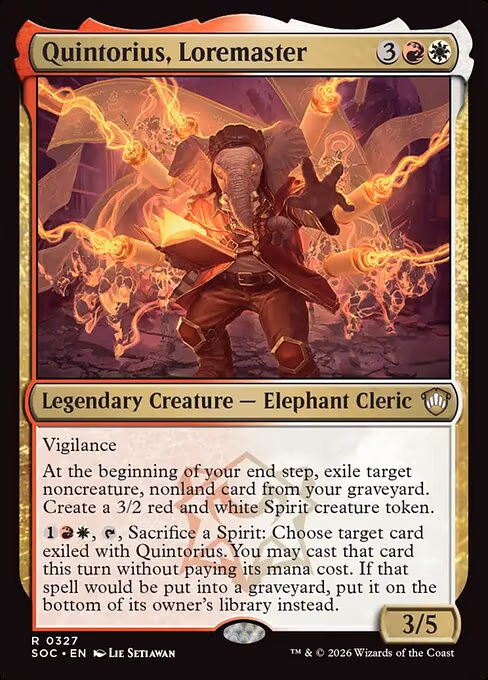 Quintorius, Loremaster