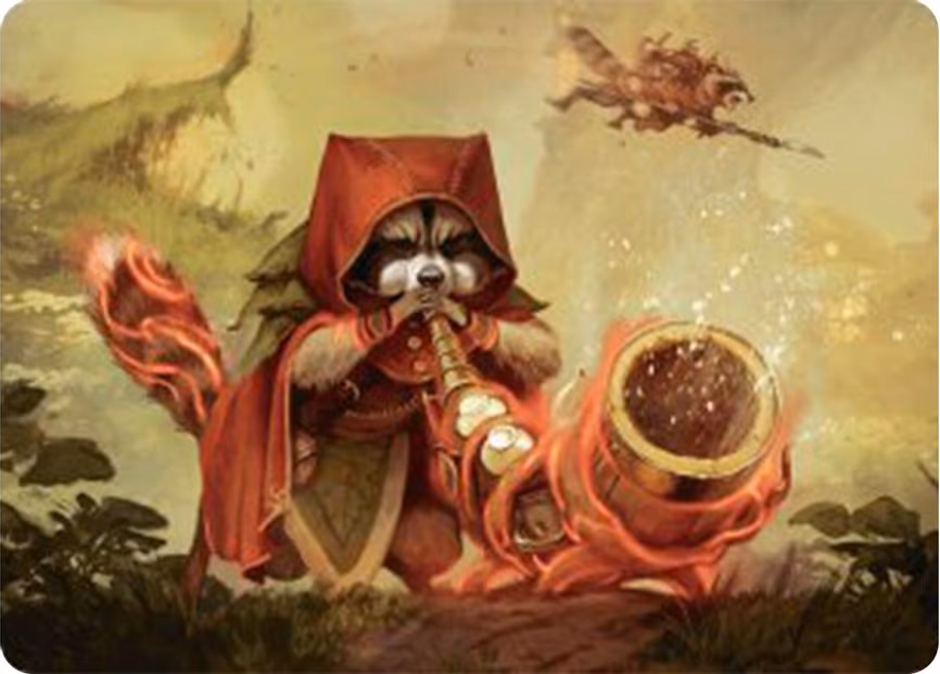 Raccoon Rallier Art Card