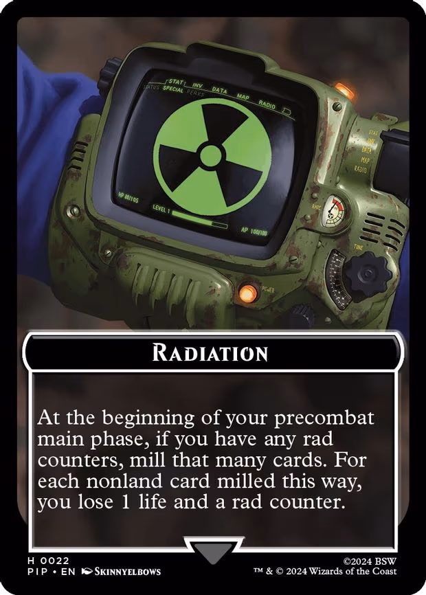 Radiation // Warrior Double-Sided Token - T (22 // 5)