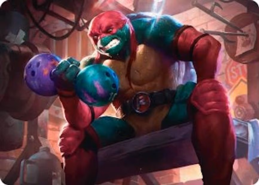 Raphael, Tough Turtle Art Card