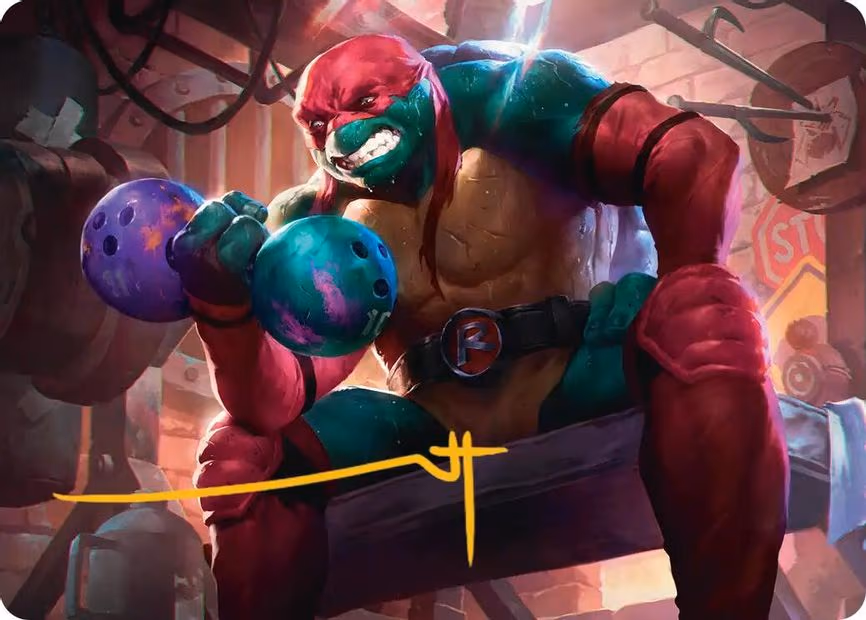 Raphael, Tough Turtle Art Card