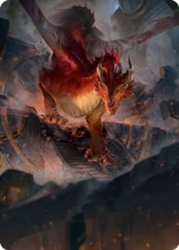 Red Dragon Art Card