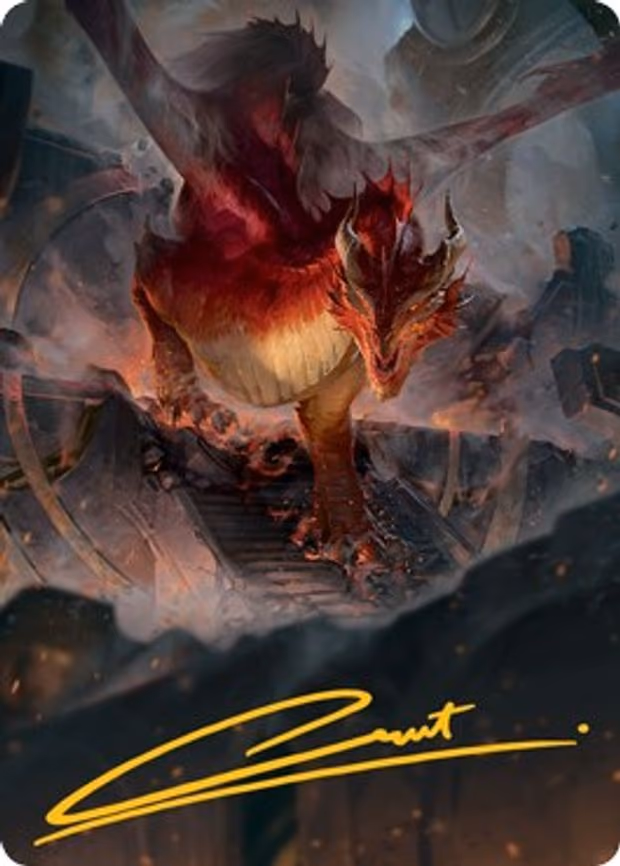 Red Dragon Art Card