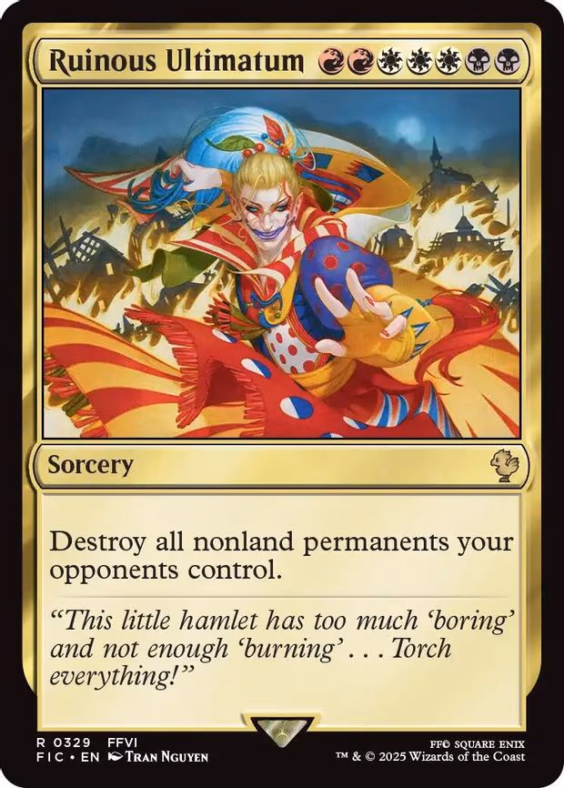 Ruinous Ultimatum