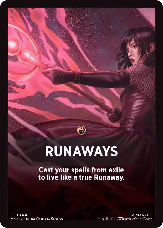 Runaways Theme Card - T (44)