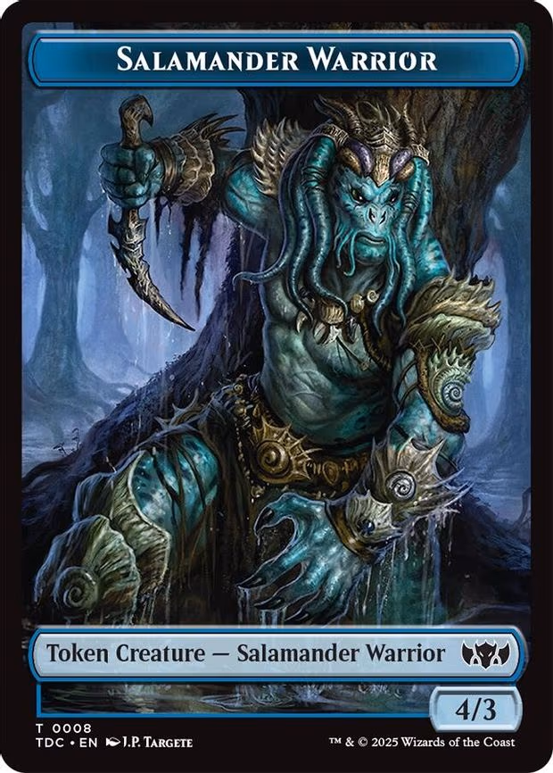 Salamander Warrior // Zombie Druid Double-Sided Token