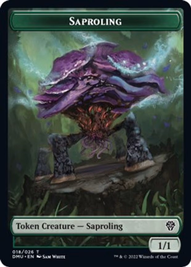 Saproling // Dragon Double-Sided Token - T (18 // 10)