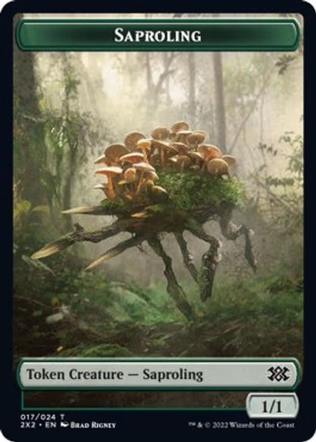 Saproling // Phyrexian Golem Double-Sided Token