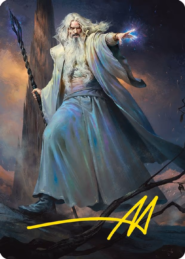 Saruman of Many Colors Art Card