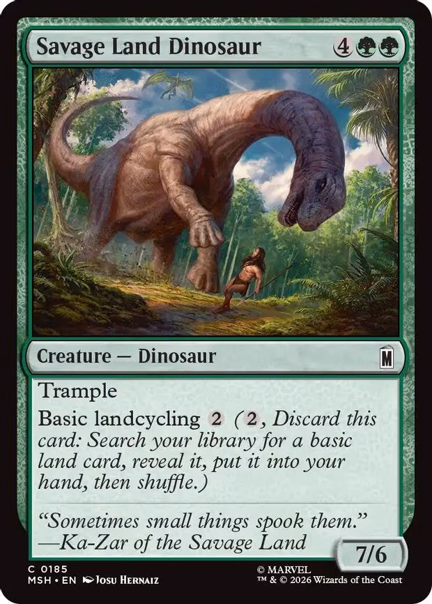 Savage Land Dinosaur - C (185)