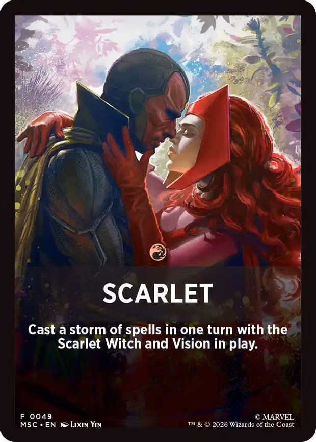 Scarlet Theme Card - T (49)