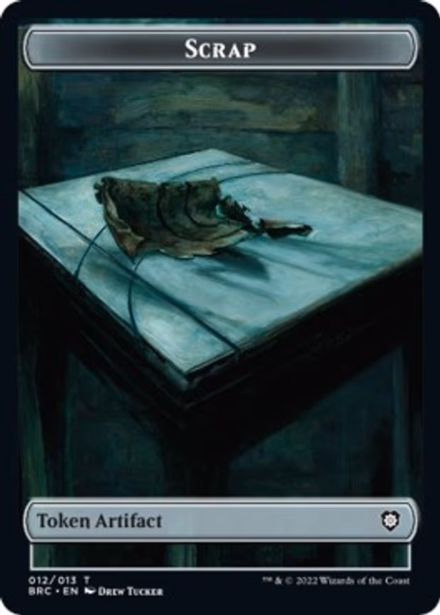 Scrap // Powerstone Double-Sided Token - T (12 // 7)